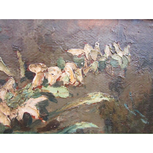 1920s Still Life Floral and Cockatoo Painting, Attrib to Geoffrey Holt For Sale - Image 13 of 18