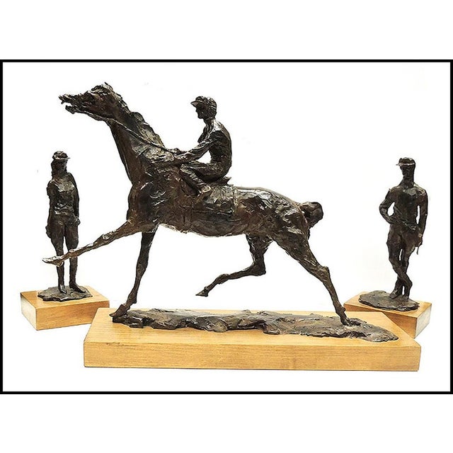 Leroy Neiman 1920s Horse Racing Suite, LeRoy Neiman - Set of 3 For Sale - Image 4 of 7