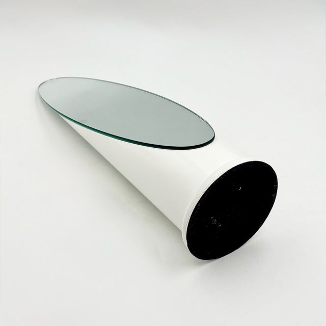 White White Lipstick Table Mirror, Italy, 1970s For Sale - Image 8 of 14