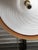 An Italian Murano glass white colored campanula shaped light fixture from the Midcentury period, with single socket and...