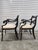 Wood Maitland-Smith Regency Style Ebonized & Gilt Armchairs- A Pair For Sale - Image 7 of 16