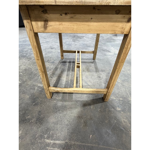 19th Century Pine Side Table Desk For Sale - Image 11 of 15