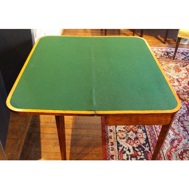 Circa 1790 English George III Pair of Satinwood Games Tables For Sale - Image 10 of 11