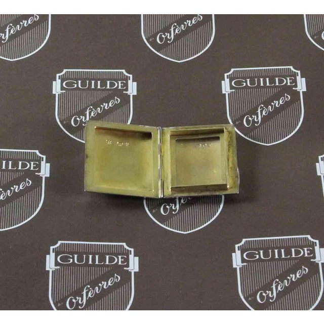 Metal Sterling Silver Miniature Hinged Photo Box. For Sale - Image 7 of 8