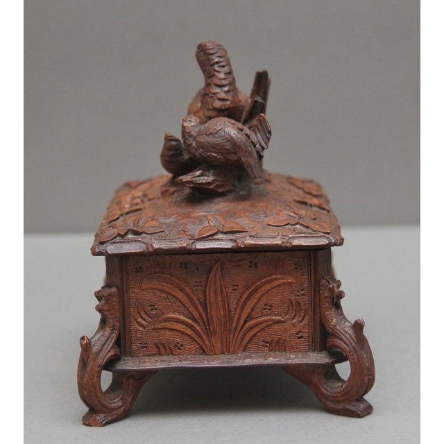 Antique Black Forest Walnut Casket, 1880 For Sale - Image 4 of 10