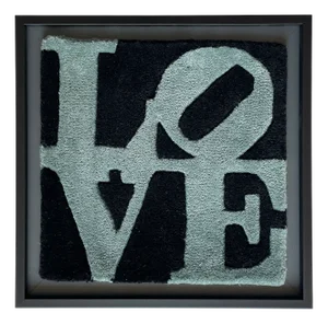 Winter Love Rug after Robert Indiana, 2000s