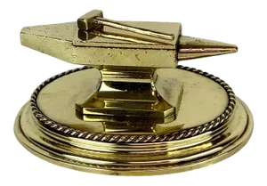 19th Century Antique English Brass Anvil Matchstrike