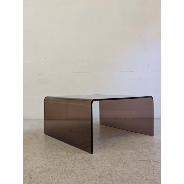 Square Smoked Glass Coffee Table, 1970s For Sale - Image 11 of 11