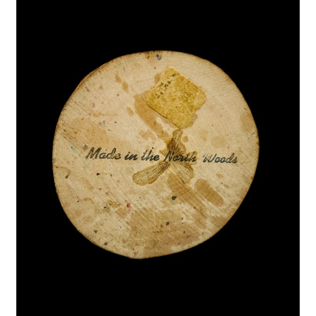 Mid-Century Birch Bark Wood Goblet Folk Art Vintage Souvenir — Lake Geneva, Wisconsin For Sale - Image 11 of 11