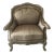 Caracole Compositions French Style Oversized Silk Chair For Sale