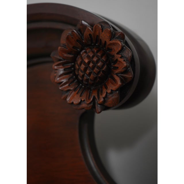 1990s Henkel Harris Mahogany Model 172 Queen Size Poster Bed For Sale - Image 5 of 12