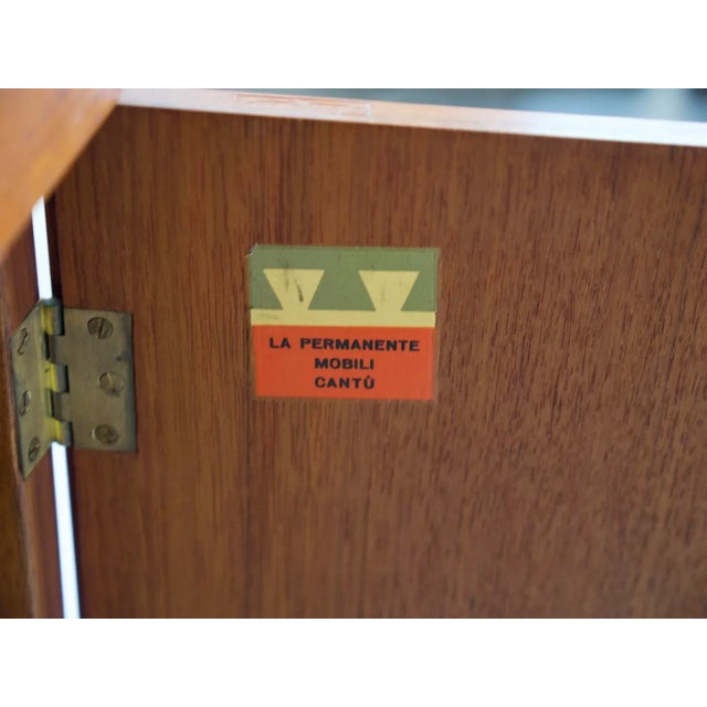 Mid-Century Italian Teak and Brass Sideboard from La Permanente Mobili Cantù, 1960s For Sale - Image 12 of 16