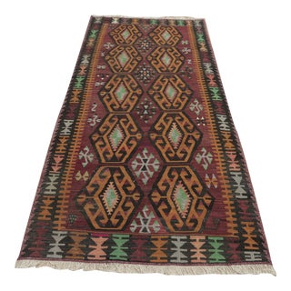 1960s Traditional Burgundy Cappadocia Rug For Sale