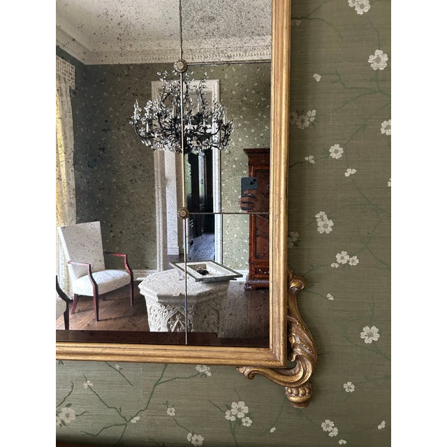 Late 20th Century Late 20th Century Labarge Louis XV Style Gilt Mirror For Sale - Image 5 of 5