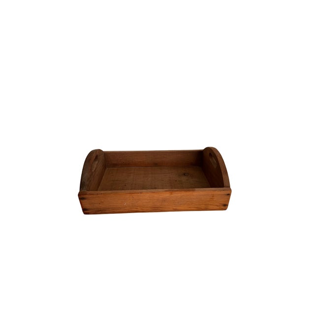 English Mid 20th Century Handmade Wood Carrying Tray For Sale - Image 3 of 4