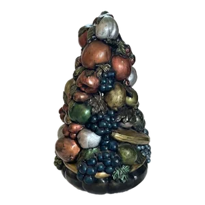 Mid 20th Century Metallic Ceramic Fruit Tree