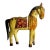 Late 19th–Early 20th Century Indian Polychrome Carved Wood Horse For Sale