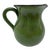 Italian Green Ombre Ceramic Pitcher For Sale