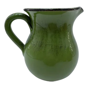 Italian Green Ombre Ceramic Pitcher