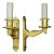 1950's French Empire Style Small Gold Bronze Signed Documented Wall Sconces by Maison Bagues a - Pair For Sale In Miami - Image 6 of 12