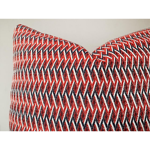 2020s Custom-Made Patterned Weave Pillow For Sale - Image 5 of 9