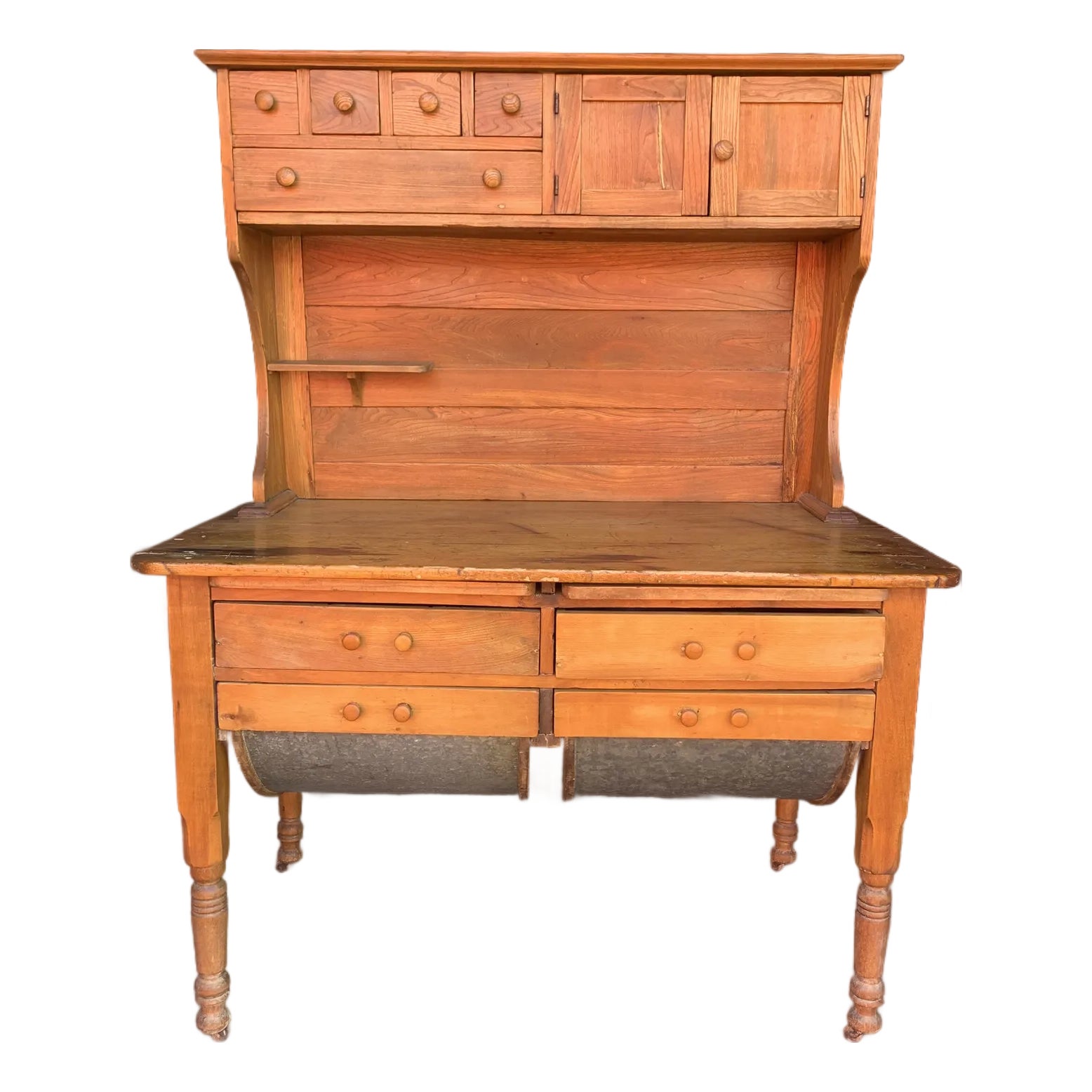 Antique Farmhouse Baking Table | Chairish
