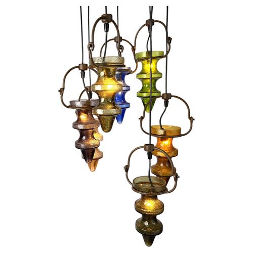 Brutalist Stalacticte Chandelier by Nanny Still for Massive Belgium, 1960s For Sale - Image 14 of 14