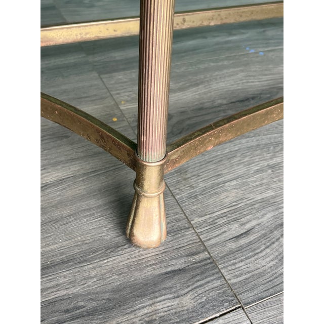 1960s Mid Century Italian Brass Console Base For Sale In Miami - Image 6 of 8