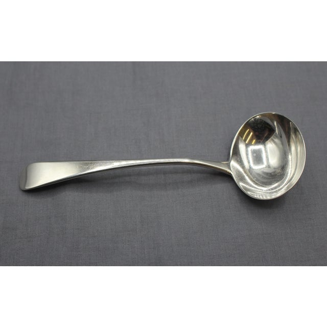 Late 18th Century 1795 English Sterling Silver Old English Gravy Ladle by William Eley For Sale - Image 5 of 5