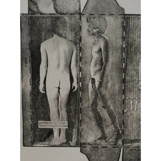 Printmaking Materials 1960s Sue Jester Male Box Nude Etching For Sale - Image 7 of 10