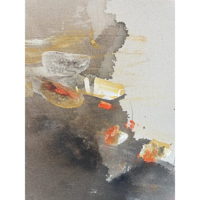 Abstract Painting in Earthy Tones by Kasia Kręcicka For Sale - Image 4 of 7