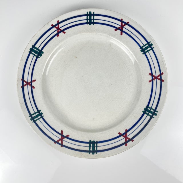Round Platter from KG Lunéville Tolosa, 1910s For Sale - Image 10 of 10