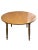 Vintage Dining Table Ethan Allen by Baumritter Round/Oval American Colonial Heirloom Nutmeg Maple Wood With Two Leaves For Sale - Image 9 of 12
