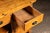Early 20th Century Walnut Industrial Workbench With Swing-Out Stools For Sale - Image 15 of 18