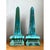 Late 20th Century Vintage Blue Glazed Ceramic Obelisks For Sale - Image 5 of 12