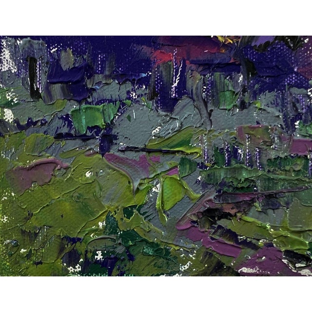 Oil Painting Bright Blue Night Oleksiy Ivanyuk For Sale - Image 6 of 8