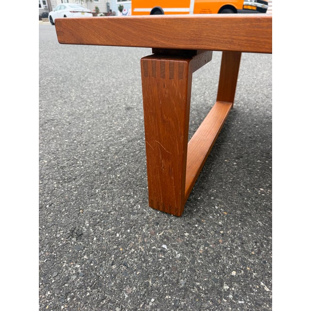 Mid Century Danish Tile Inlay Coffee Table by Trioh For Sale - Image 9 of 10