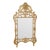 Exceptional Italian Rococo Style Carved Gilt Distressed Mirror For Sale