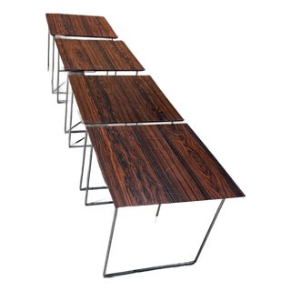 Georg Petersens Møbelfabrik or E. Pederson & Son Poul Nørreklit Tables (4) For Sale