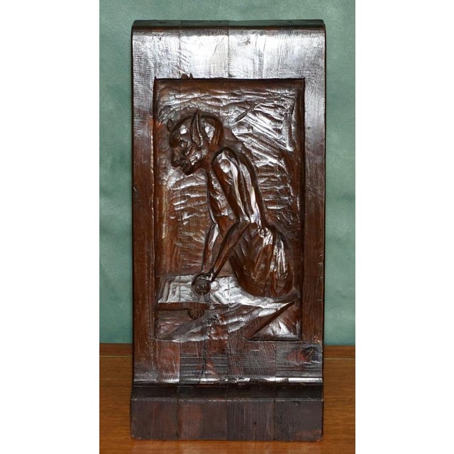 Antique Gothic Carved Bookends, 1600s, Set of 5 For Sale - Image 10 of 18