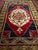 Vintage Turkish Oushak Area Rug, Hand-Knotted Geometric, Navy & Red, 6' x 9' For Sale - Image 15 of 17