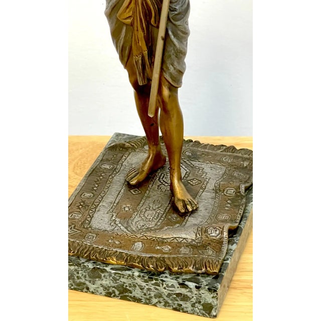 Early 20th Century Vienna Cold Painted Bronze Egyptian Attendant For Sale - Image 12 of 13