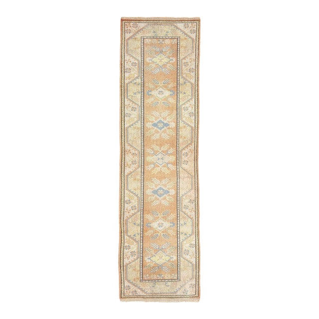 Vintage Faded Turkish Milas Rug For Sale