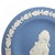 Wedgwood Mid 20th Century Wedgwood Blue Jasperware Portrait Dish With Classical Laurel Border For Sale - Image 4 of 7