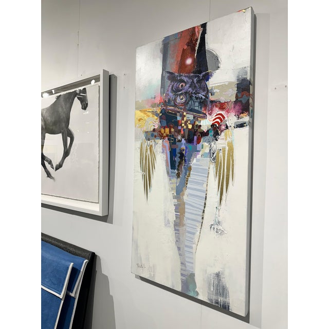 Blue Éric Robitaille, Haut Firmament, Oil Painting, 2024 For Sale - Image 8 of 9