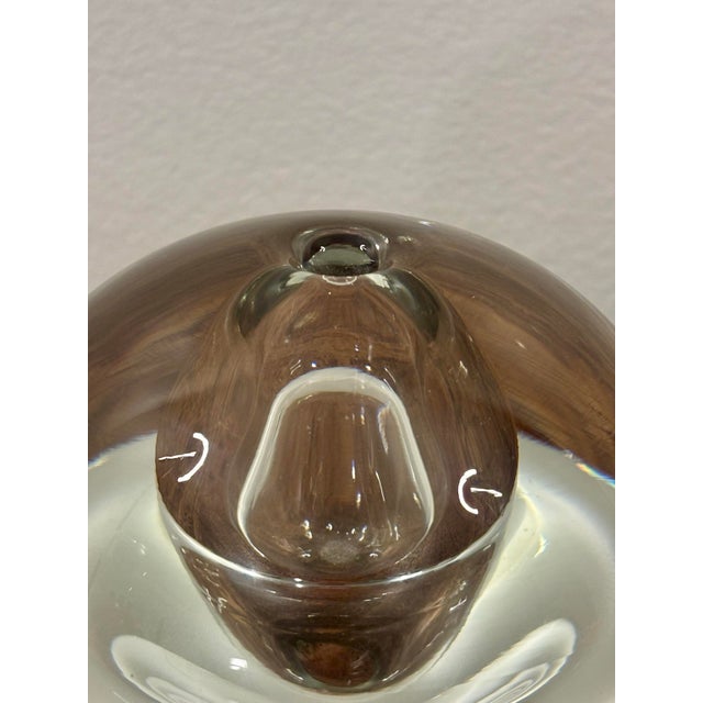 Mid-Century Modern 1960s Scandinavian Modern Blown Glass Sphere Bud Vase For Sale - Image 3 of 7