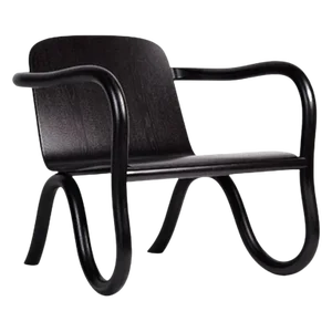 Black Kolho Natural Lounge Chair by Made by Choice