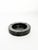 Decorative French black marble ashtray dating from the 1970s, characterized by a simple circular form and a substantial,...