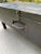 Offering a drenched-in-character low-profile bench with hinged lid for storage. Marks, nicks, scuffs with aged paint...