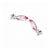 14K White Gold Diamond, Pink Coral & Mother of Pearl Drop Earrings Elegant 14K White Gold Diamond, Pink Coral & Mother of...